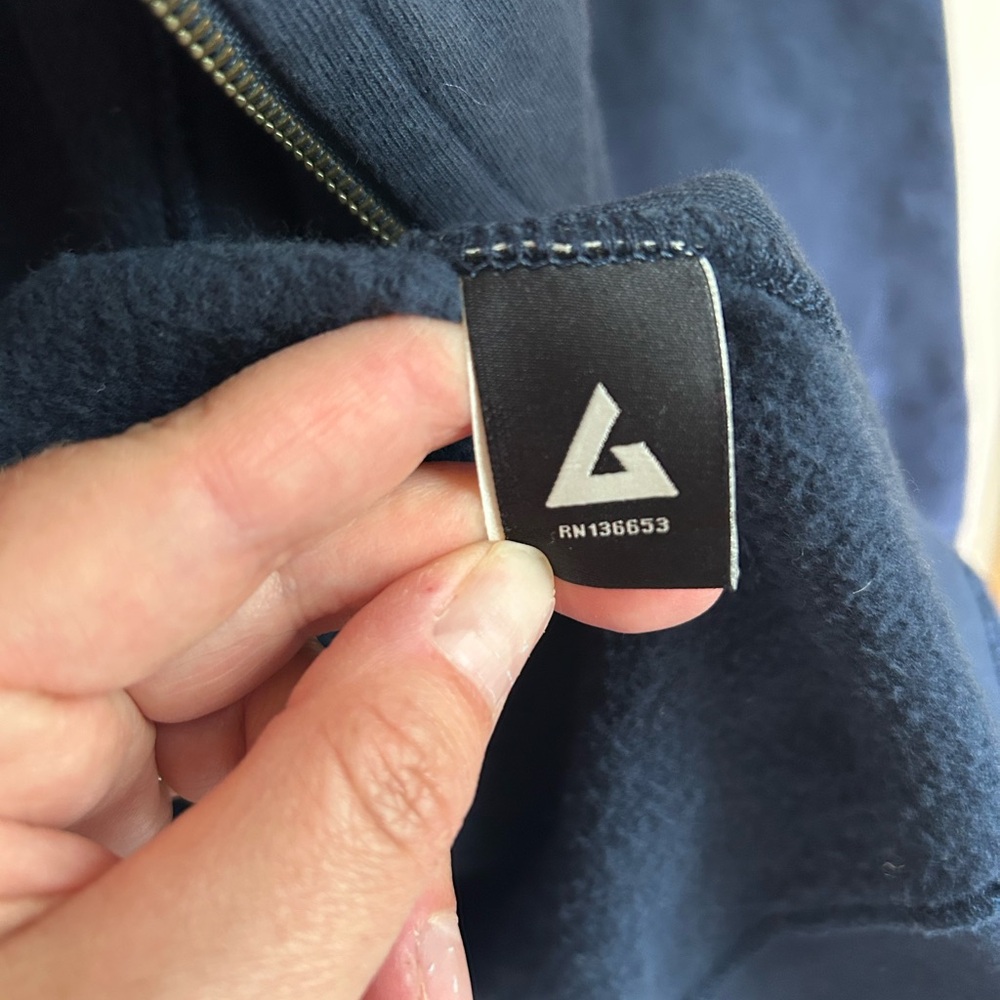 American Giant Navy Zip-Up Hoodie with Samuel Adams Co-Lab. Rare. - Picture 3 of 6
